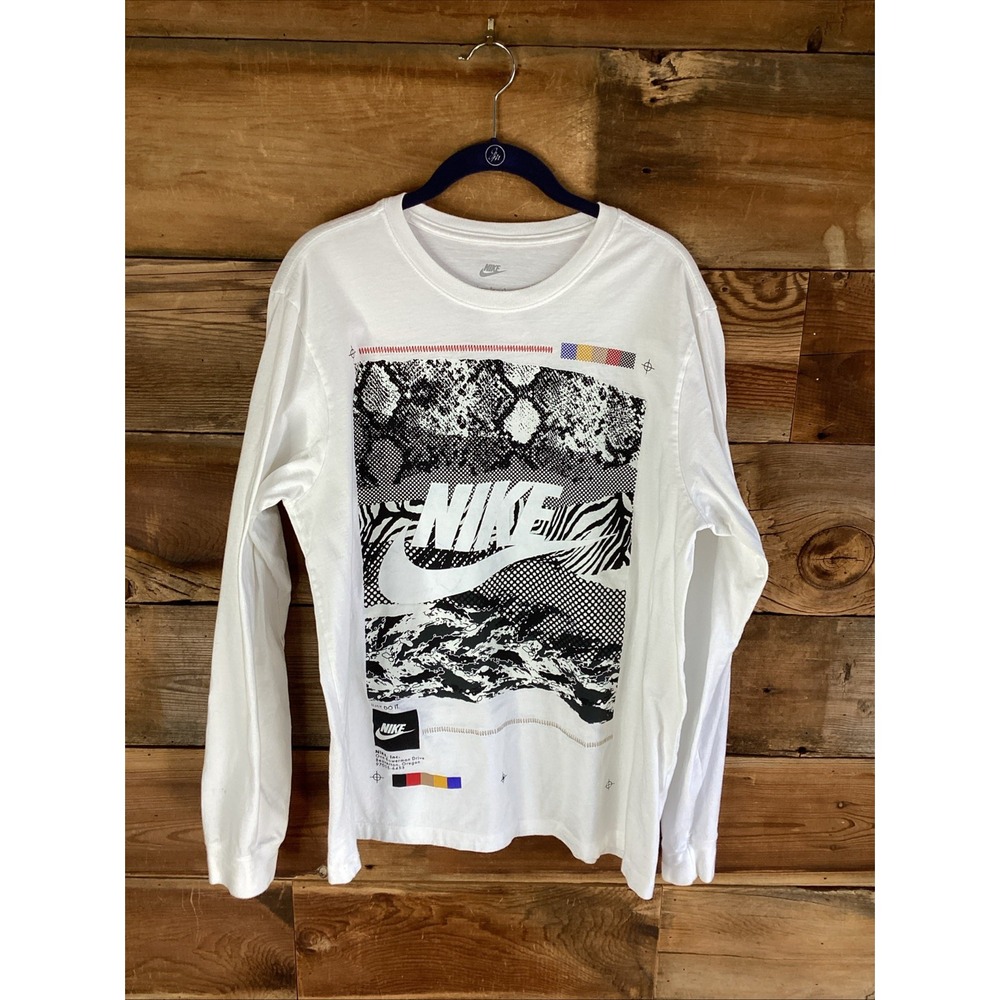 Nike Sportswear NSW AR Long Sleeve T-Shirt White Men's Large